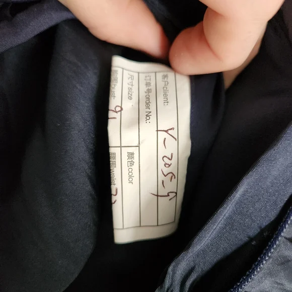 Modest Navy Blue Graduation Dress - Picture 7 of 7